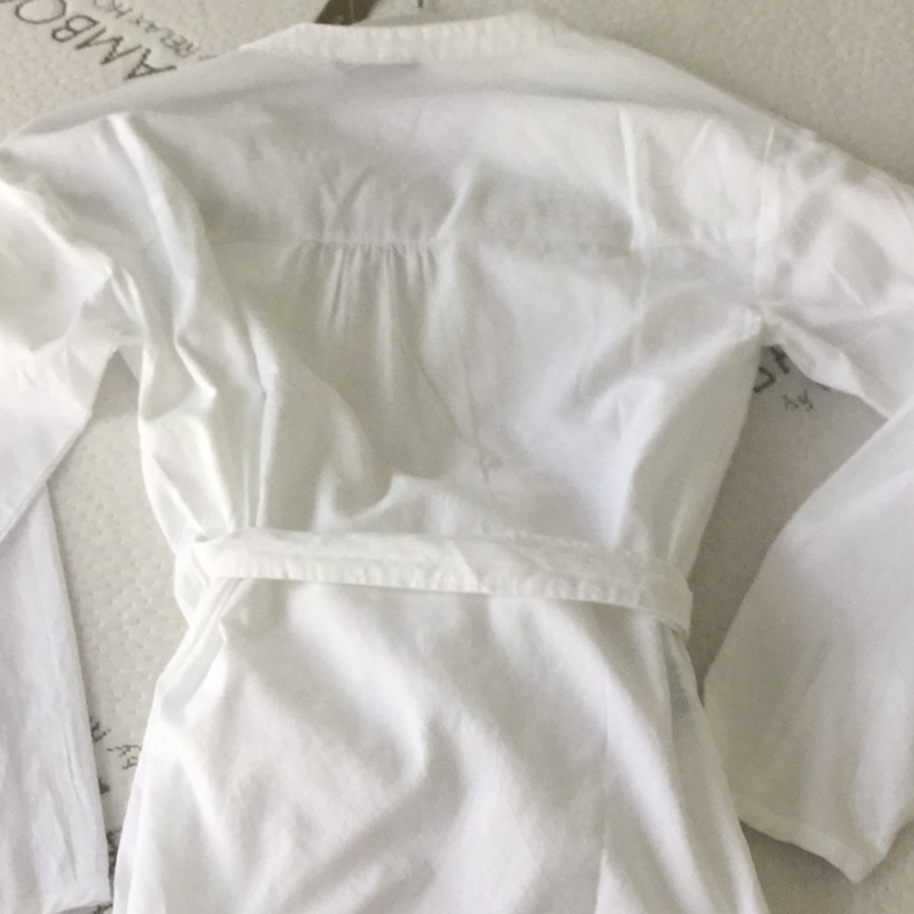 J CREW OXFORD WRAP TOP-XXS-NWT - Picture 4 of 4